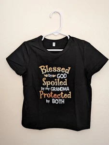 Blessed By God Spoiled By My Grandma Protected By Both Size 4Y - Picture 1 of 4