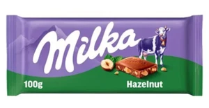 Milka, Milk Chocolate Bar with Hazelnuss, 100g (PACK OF 1) SAMEDAY SHIPP!!! - Picture 1 of 5