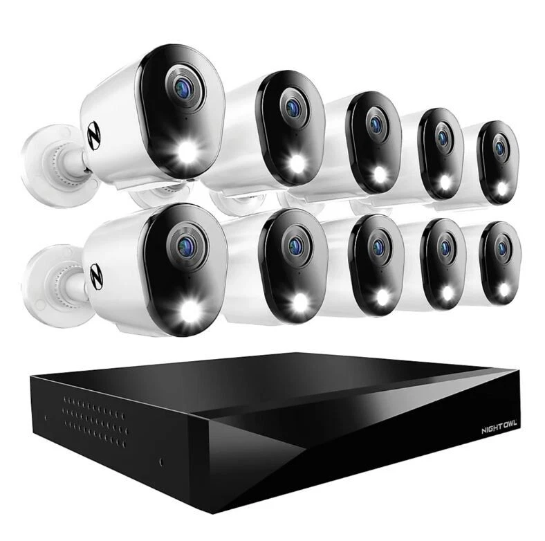 Night Owl 2-Way Audio 20 Channel 10 Camera 1080p DVR Security System with 1TB Ha - Image 1 of 1