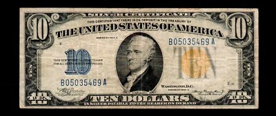 $10 1934 -A Silver Certificate North Africa WWII Emergency Issue (H115) - Image 1 of 2