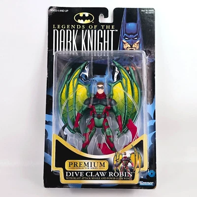 Figura de acción Hasbro Kenner 1996 Legends of the Dark Knight Dive Claw Robin 7" Foto 1 de 4