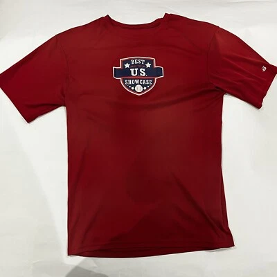 Badger Athletic Dri Fit Red Best In The US Showcase Size Medium “28” - Image 1 of 4