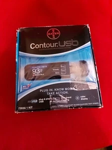 Bayer Contour USB Blood Glucose Sugar Monitoring Testing System - Expired 2016 - Picture 1 of 5