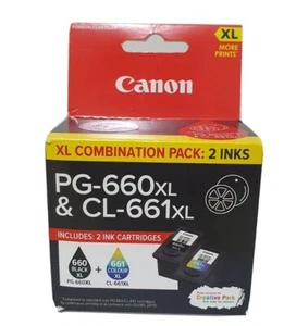 Genuine Canon PG 660XL CL 661XL Color High Yield Ink Cartridge for PIXMA TS5360 - Picture 1 of 4
