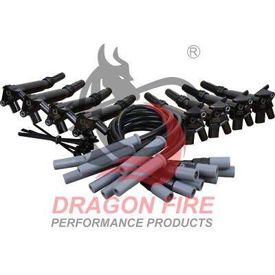 Paquete de energía bobinas y cables de enchufe para Ford SVT Raptor F-250 F-350 2010-17 6,2 L V8 Foto 1 de 4
