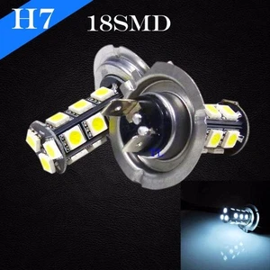 H7 Chip LED 18 SMD Bright White 6000K Headlight 2 x Light Bulbs Low Beam - Picture 1 of 6
