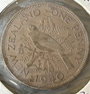 NEW ZEALAND COIN, LARGE PENNY 1940 - Picture 1 of 2