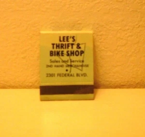 Matchbook - Lee's Thrift & Bike Shop - Federal Blvd - Sin imprimir - Imagen 1 de 3