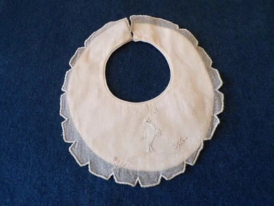 BAVOIR ANCIEN DENTELLE BRODERIE - Photo 1/4