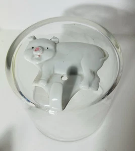 VTG Takahashi Pig Ceramic Wall Hook EUC Baby Kids 3.5" x 3.5" - Picture 1 of 4
