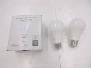 2 Pack Meross Smart Wi-fi LED Light Bulb 810Lm 90-125V 50/60Hz w/ Color Changing - Picture 1 of 4