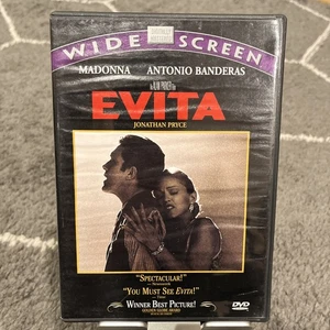 Evita DVD (1996) Widescreen Alan Parker Madonna Antonio Banderas - Picture 1 of 4