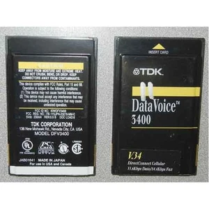 TDK DFV3400 V.34 Data/Fax/Voice modem PCMCIA 33.6Kbps Dongle not included. - Picture 1 of 1