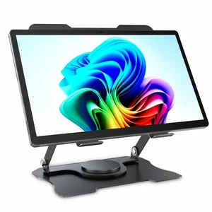 Laptop Stand for Desk with 360° Rotating Base, Black - Picture 1 of 3