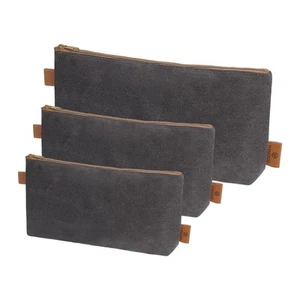 3 Pack Tool Pouch with Zipper, 16OZ Waxed Canvas Multipurpose Utility Tool Po... - Picture 1 of 7