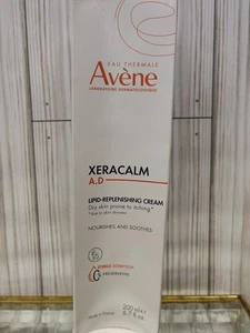 Avene XeraCalm A.D Lipid Auffüllende Creme 200ml/6,7oz Brandneu Ablaufdatum 2026 - Bild 1 von 5