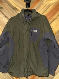 The North Face Jacket Mens Small Green Hyvent Full Zip Removable Hood Hiking - Picture 1 of 6