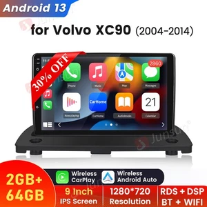 2+64GB Android 13 CarPlay Car Stereo Radio GPS NAVI RDS For Volvo XC90 2004-2014 - Picture 1 of 18