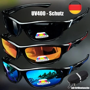 Modisch Ovale Sport Sonnenbrille Fahrradbrillen Polarisiert UV400 Schutz mit Box - Bild 1 von 14