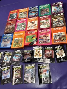 Konvolut Atari Spiele NUR BOXEN & HANDBÜCHER Vintage Leerkartons KEINE SPIELE - Bild 1 von 21