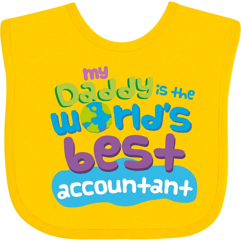 Inktastic My Daddy Is The Worlds лучший бухгалтер нагрудник детский детский сын - Изображение 1 из 1