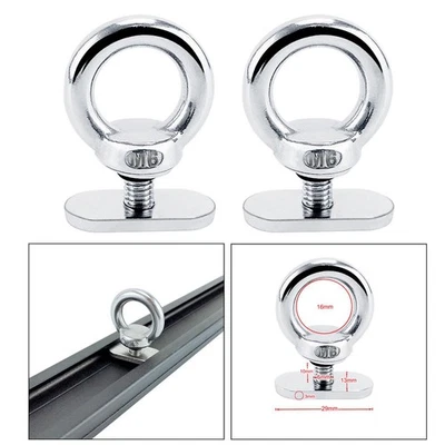 2x Canoë Kayak Monté Sur des Rails Tie Down Oeillet Kayak Accessoires - Photo 1/4