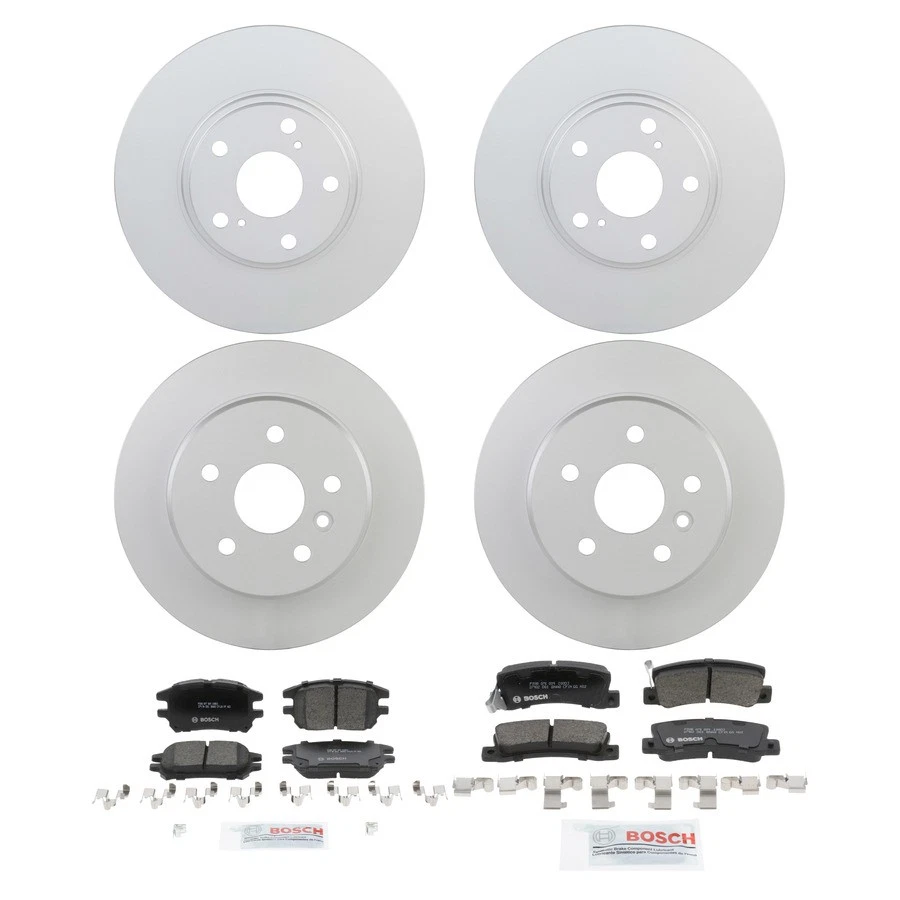 Kit de pastillas de freno y rotor de cerámica Bosch QuietCast para Lexus RX300 2002-2003 Foto 1 de 4