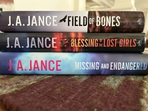 J. A. Jance Novels Lot Of 3 Missing And Endangered, Field Of Bones, Blessing…. - Picture 1 of 2