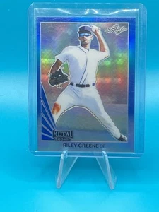 2020 Leaf Metal BLUE Rookie /25 Riley Greene #LR-19 - Bild 1 von 2