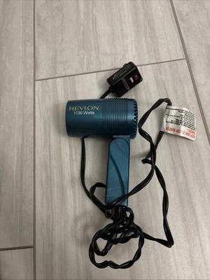 Secador de pelo Revlon RV421 mango plegable secador de viaje azul aguamarina 1600 W PROBADO Foto 1 de 4