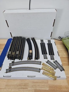 Lot 59 Pieces Brass HO Scale Track  Straight Curve  Assortment & Others  - Picture 1 of 7