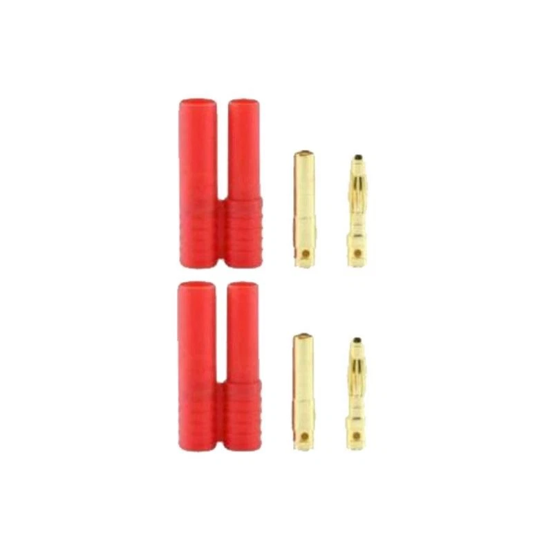 Redcat BANANA-PLUGS-1Male-1Female Banana 4.0 Plugs (Pack of 2 1 Male 1 Female) - Image 1 of 1