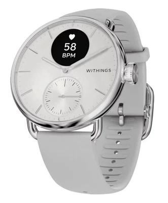 Withings ScanWatch 2 Hybrid Smart Watch 38mm Grey/White NEW SEALED BOX FREE SHIP