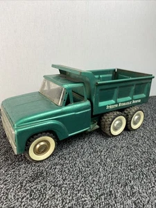 Structo Hydraulik Dumper Muldenkipper - Tandem Hinterräder original grüner Lack - Bild 1 von 13