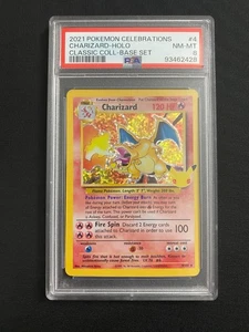 PSA 8 Charizard 4/102 Celebrations: Classic Collection Holo - Bild 1 von 2