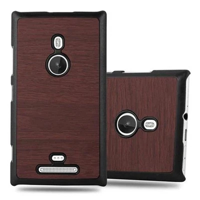 Funda para Nokia Lumia 925 Carcasa Rígida Protección Teléfono Cubierta Madera Foto 1 de 4