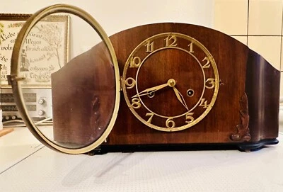 Antike Schrankuhr, Kaminuhr, Buffetuhr. 50IGER JAHRE  - Bild 1 von 4