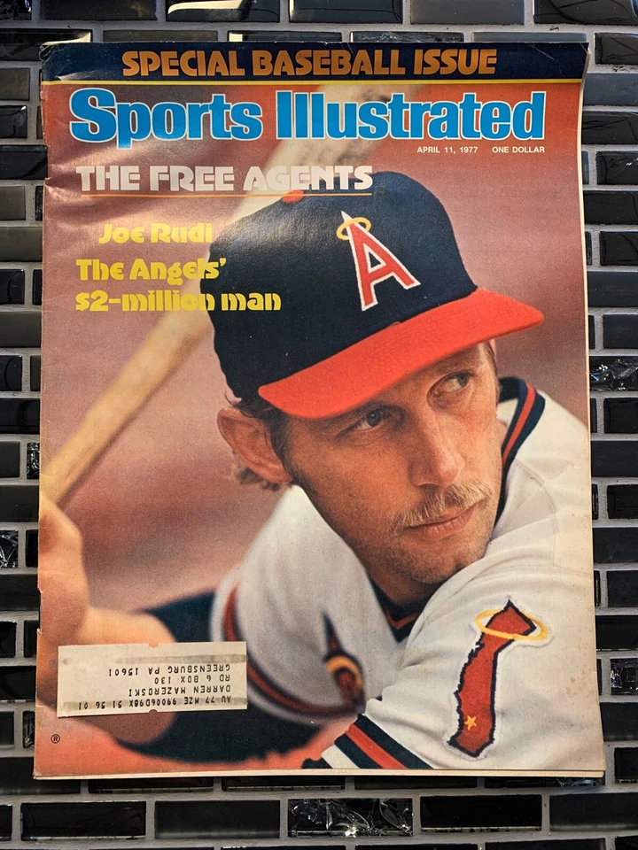 Sports Illustrated - Joe Rudi - 11 de abril de 1977 - (M16A) Foto 1 de 1
