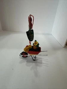 Wheelbarrow Gardening Themed Ornament Christmas Spring 2M - Picture 1 of 7