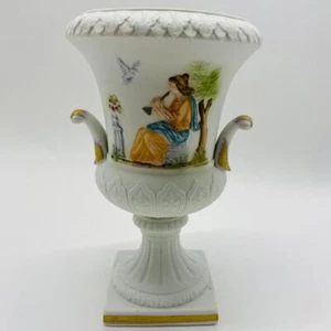 Lefton Bisque Grecian Athena Vase - Picture 1 of 6