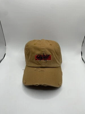 SAVAGE - Moda Bronceado Rasgado Papá Gorra Sombrero Correa Trasera Talla Única Foto 1 de 4