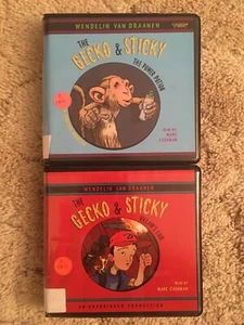 Lot 2 GECKO & STICKY Unabridged CD Audiobooks YA VAN DRANNEN Potion Villian - Picture 1 of 8