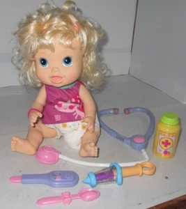 Baby Alive Make Me Better Now Blonde Blue English Spanish Dressed 2012 & Acces - Picture 1 of 12
