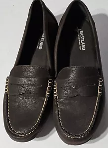 Eastland Montana Penny Loafer Shoes Slip On Leather Upper Memory Foam Womens 10M - Picture 1 of 10