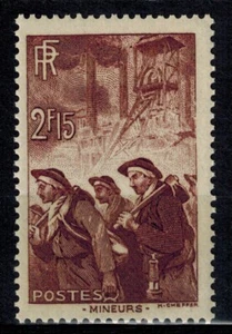 Frankreich Briefmarke Les mineurs 1938 Nr. 390 Neu ** postfrisch - Bild 1 von 1
