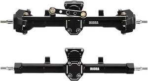 INJORA Front & Rear Axles Set +4mm Extended Black Axles Upgrades Set for SCX2... - Picture 1 of 8