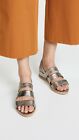 Coclico SHOES Koi Micro-Wedge Sandals Anthropologie SILVER LEATHER $378 NEW 39.5