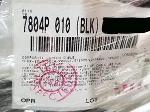 Belden 7804P SMPTE 311M Plenum Composite HDTV Fiber Optic Camera Cable Blk /10ft - Picture 1 of 12
