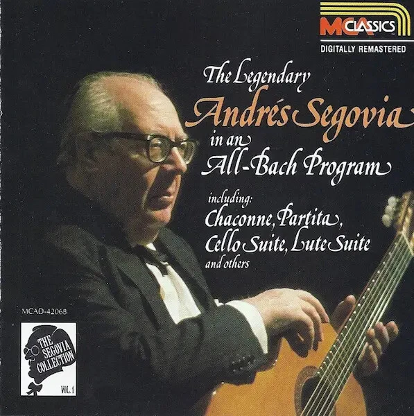 CD Andrés Segovia The Segovia Collection Vol. 1: All-Bach Program MCA Classic - Bild 1 von 1