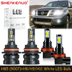 Faros LED bombillas luz antiniebla haz alto bajo Z8 para Nissan Pathfinder 2005-2012 - Imagen 1 de 20